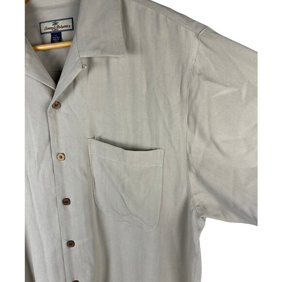 Tommy Bahama Without Reservations Silk Embroidered Back Button-Up Size Medium - Picture 8 of 9